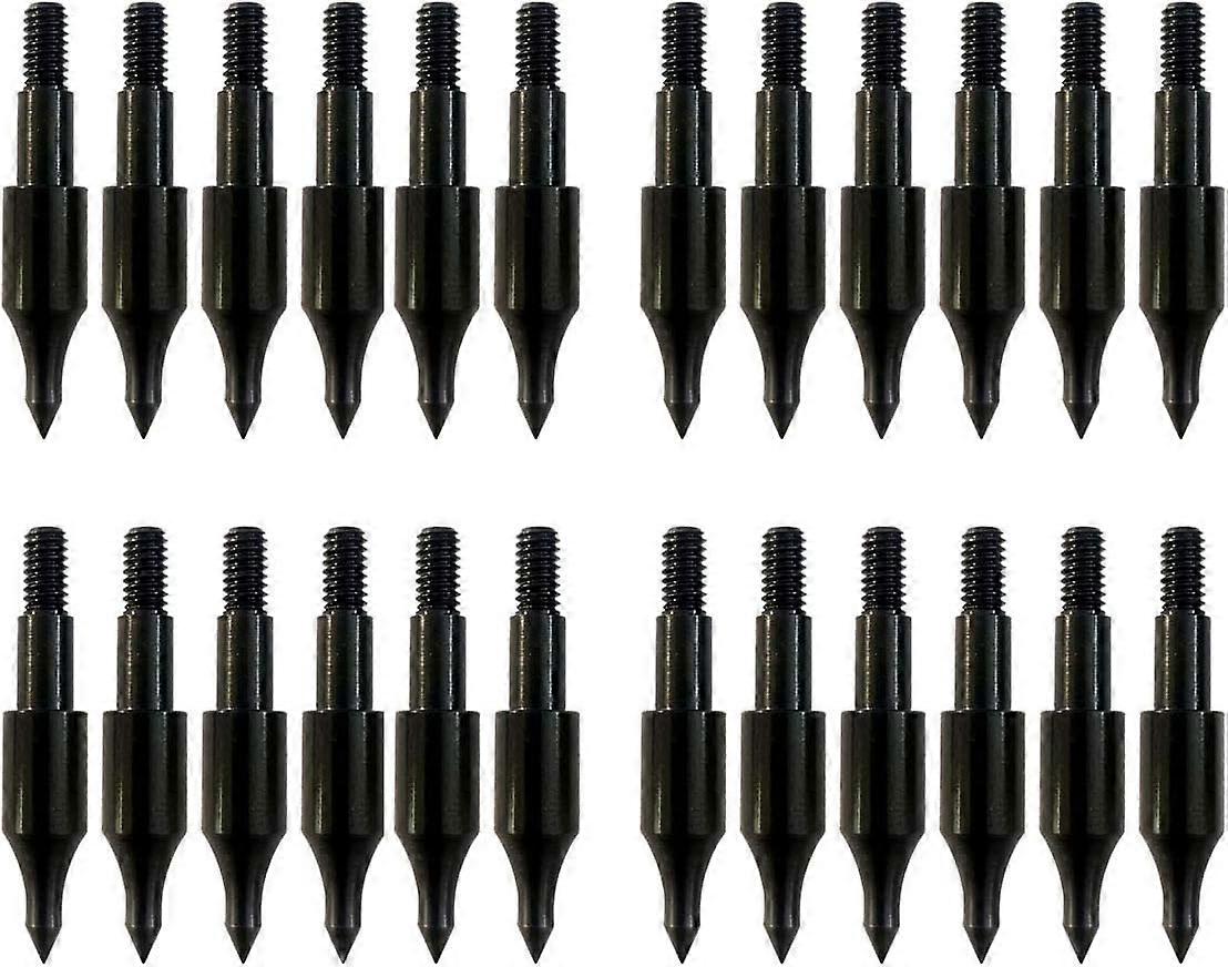 24 Pcs Steel Archery Arrow Field Points - Practice Target & Hunting Arrow Heads