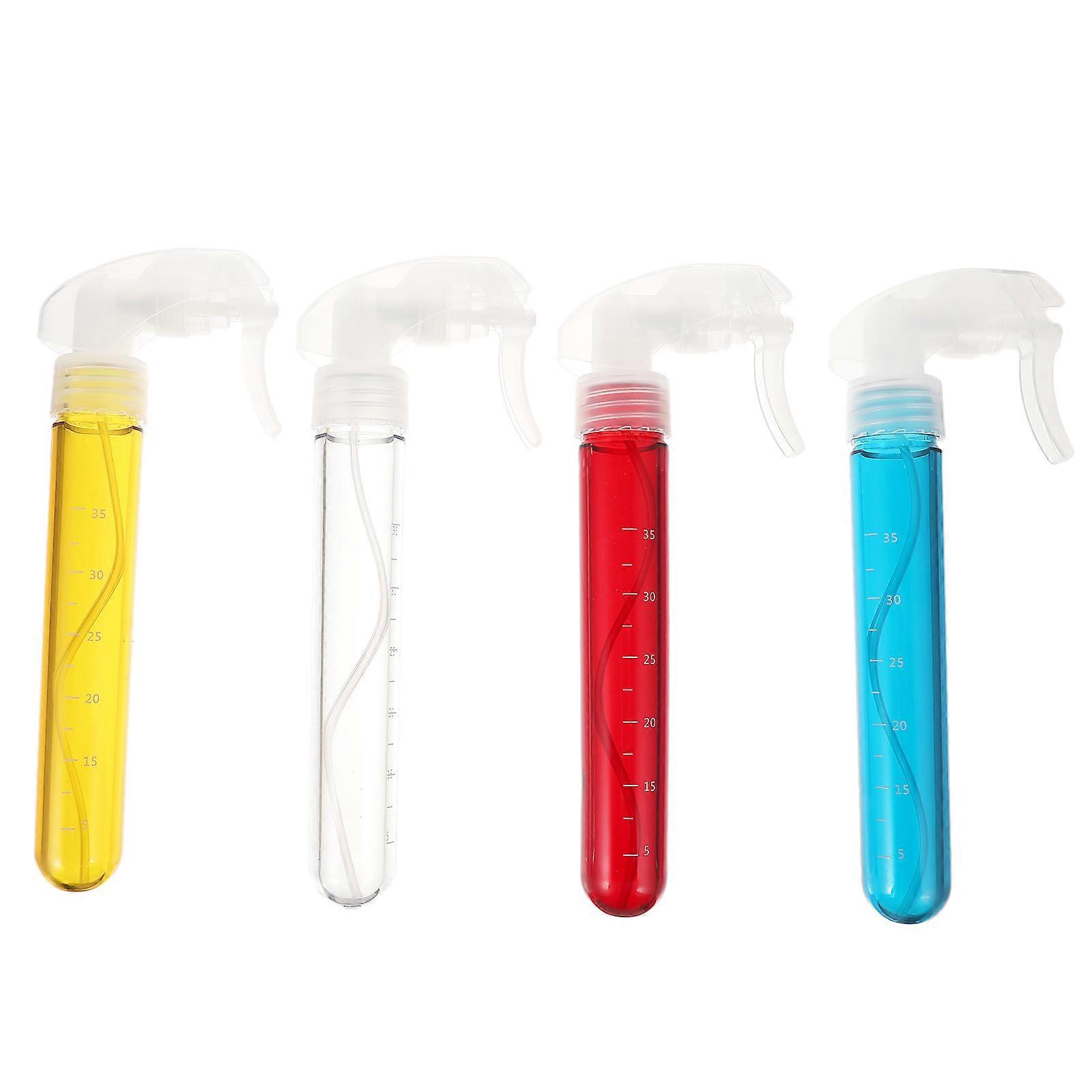 Hairdressing Tool with 4 Pieces Plastic Spray Bottles for Salon Use Assorted Color