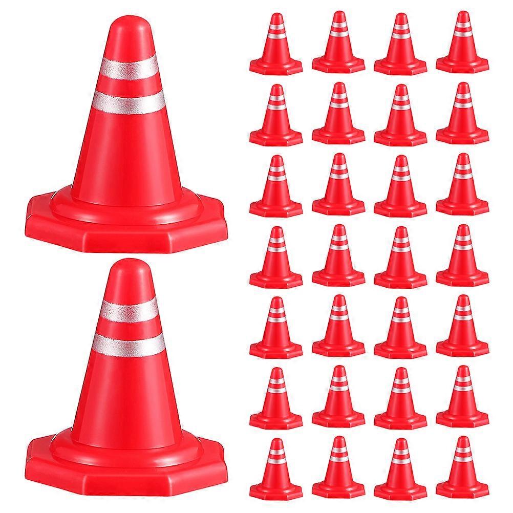 40pcs Miniature Traffic Cones & Road Signs for Educational DIY Sand Table Models – Enhances Traffic Awareness, Cognitive Skills & Family Interaction