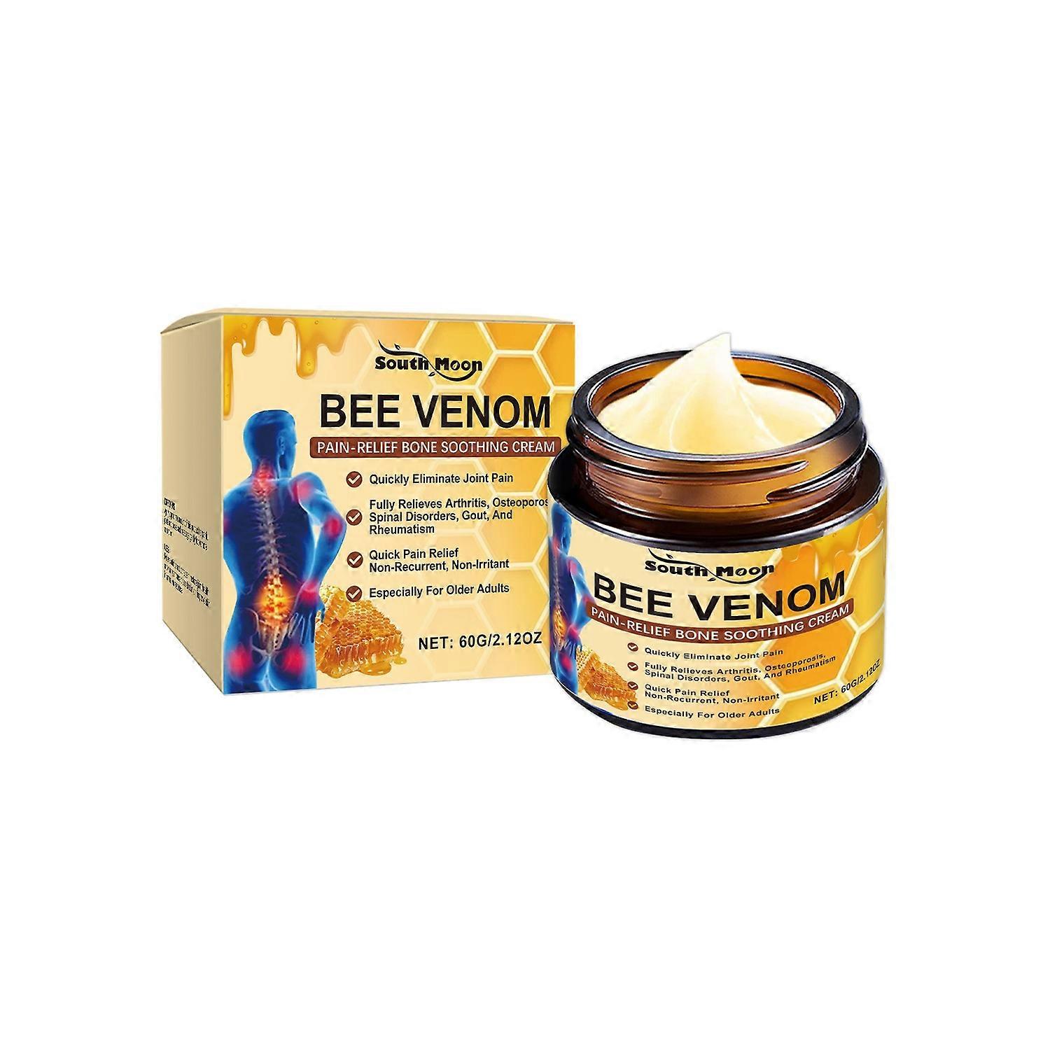 1-6x كريم SOUTH MOON Bee Venom Joint Cream 60 جرام كريم للعناية بالمفاصل والعظام للظهر واليدين وآلام الركبة شديدة