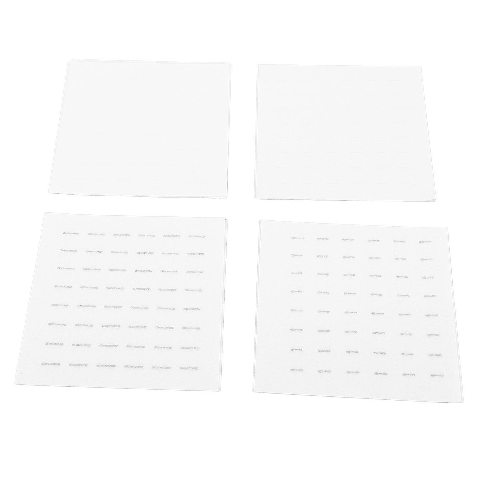 4 Boxes Self Adhesive False Eyelash Strips 144pcs Black Clear