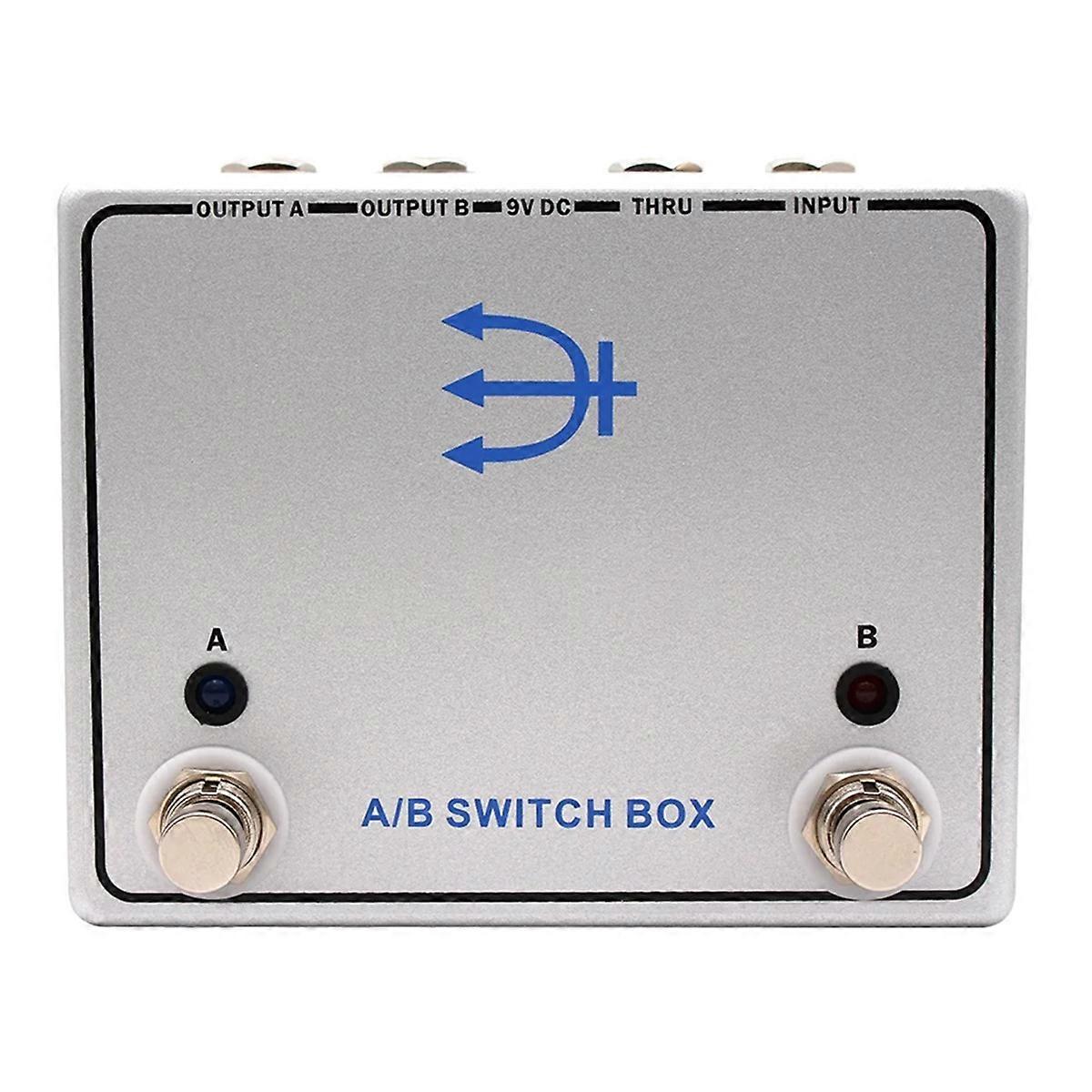 A/B SWITCH BOX Effect Channel Box Switcher Pedal Signal to Two Amp Paths Guitar Parts Guitar Effects Pedals