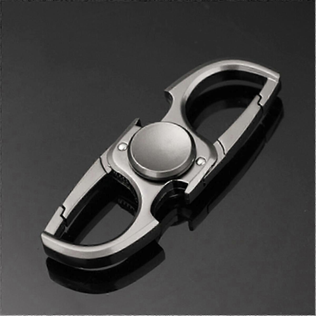 Rotary bottle opener keychain for desktop and party stress relief