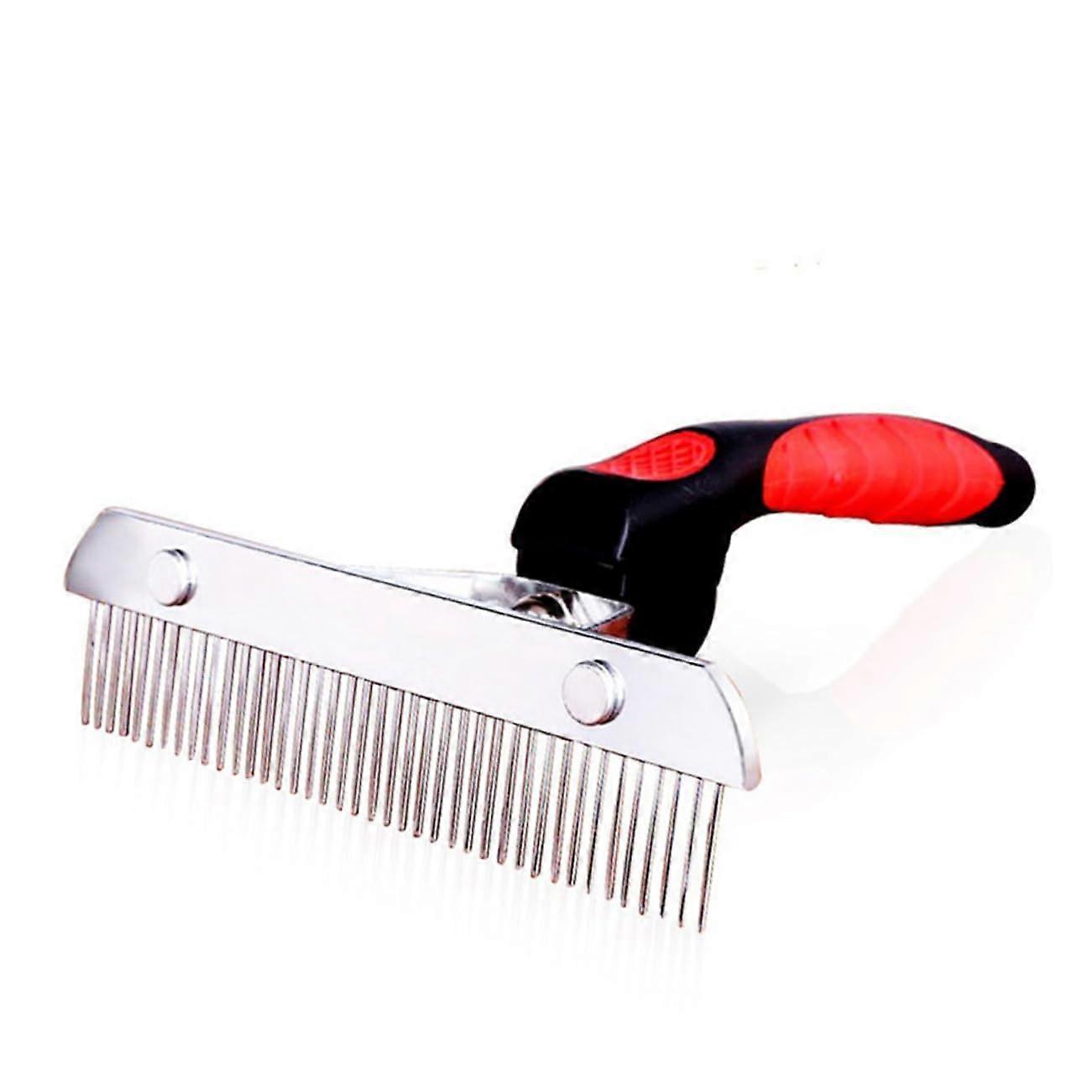 Sturdy Pet Nail Rake Comb, SingleRow, For Cats And Dogs, Pet Grooming Tool Set With Scissors And Slicker Brush Included
