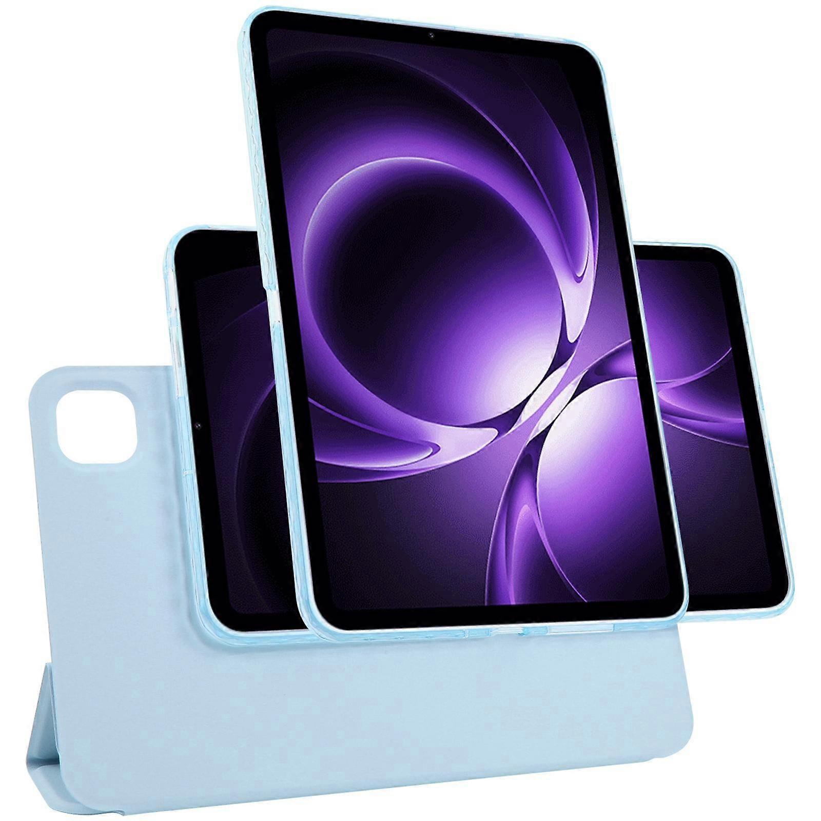 Trifold Magnetic Split Acrylic Leather Tablet Case