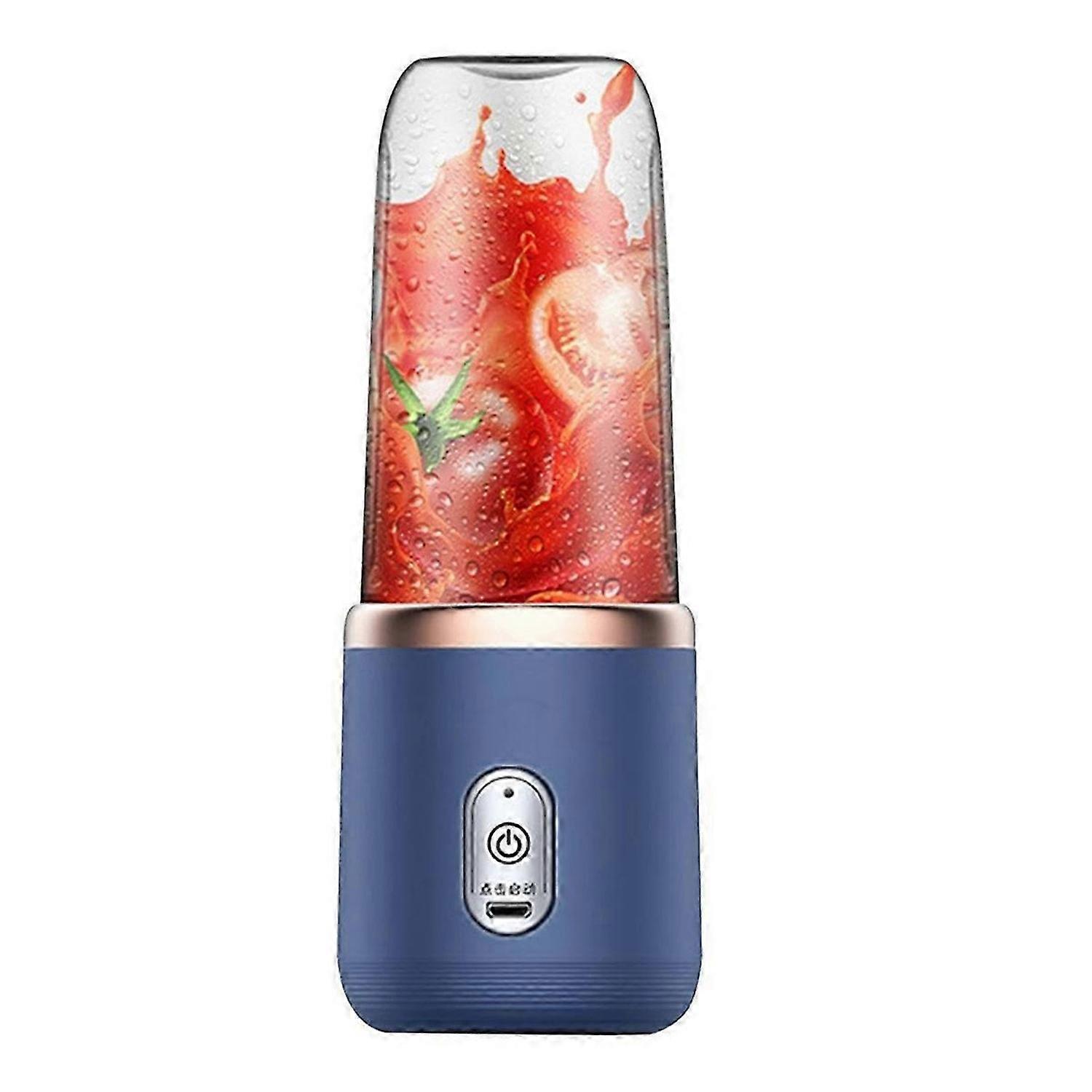 Fruit Juicer for Shakes and Fruit Juicer USB Rechargeable Handheld Blenders with 6 Sharp Blades Easy