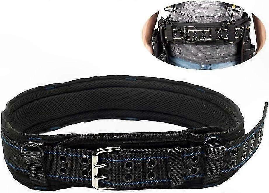 Durable Leather Tool Belt for Scaffolding Work, Heavy Duty Workwear Accessory (Blue)