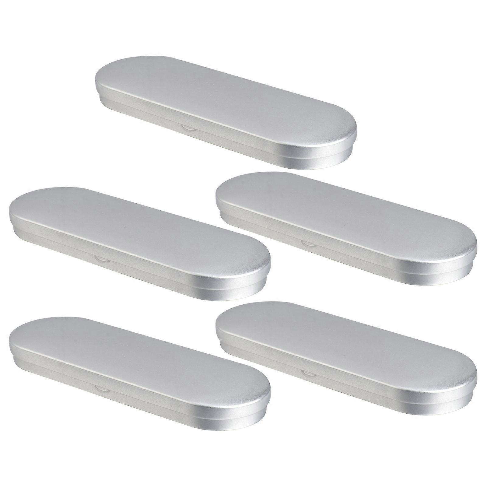 Gold Metal Storage Metal Boxes for Storage Use 5Pcs Rectangular Pen Boxes