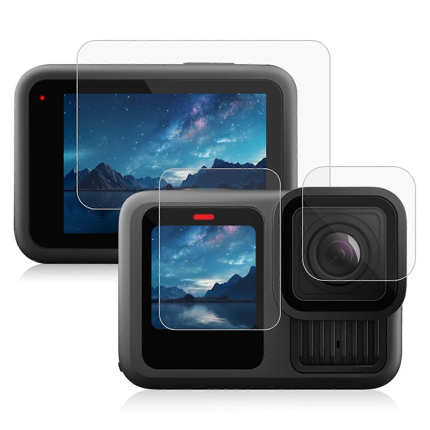 PULUZ PU954T For GoPro HERO13 Black High Transparency Front+Rear Screen Protector with Tempered Glas