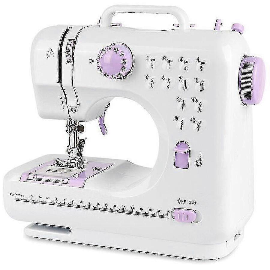 12-Needle Portable Sewing Machine Adjustable Multi-Function Two-Speed Spool Foot Pe20240603