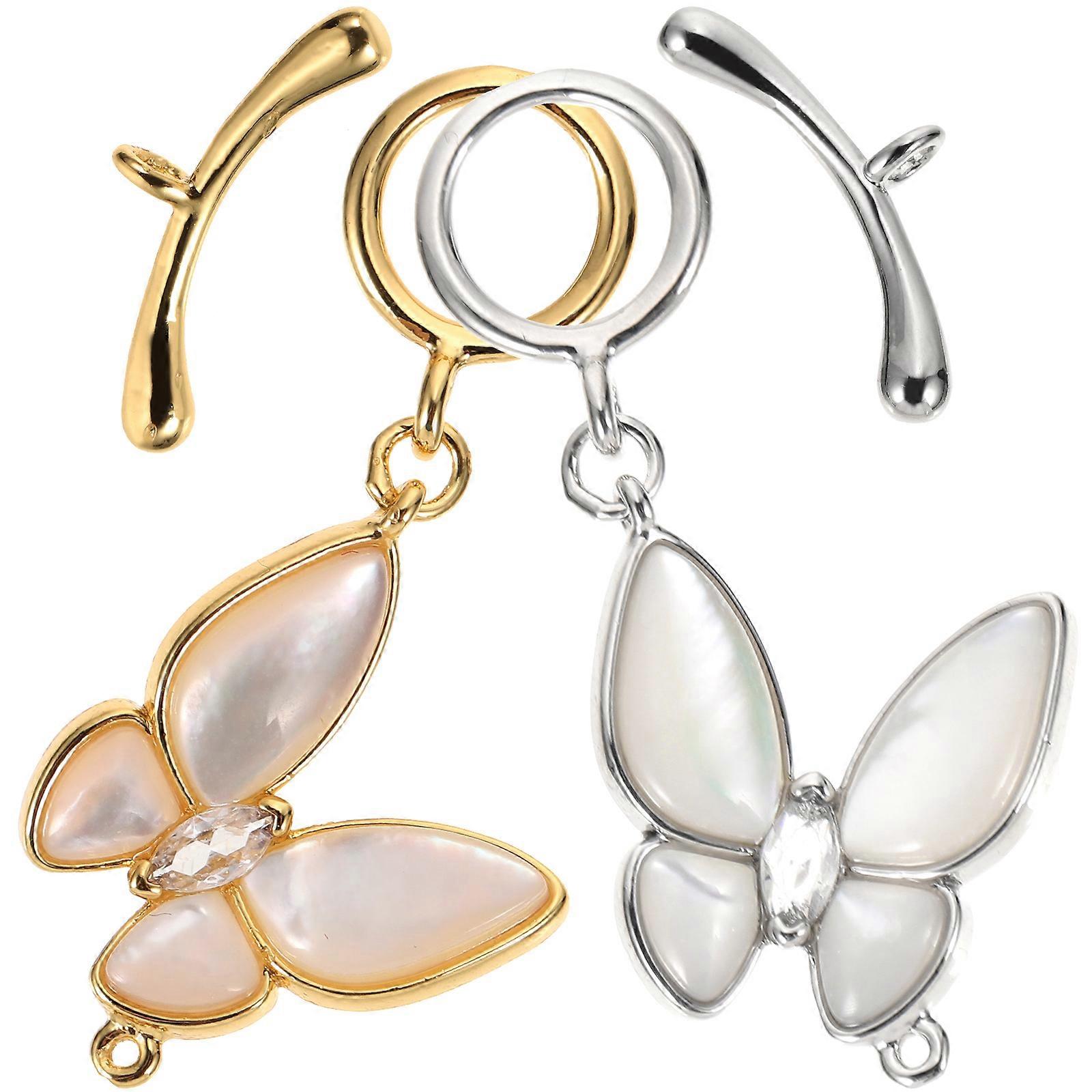 Necklace Clasp Connectors Extenders for Bracelet Jewelry 8Pcs Set