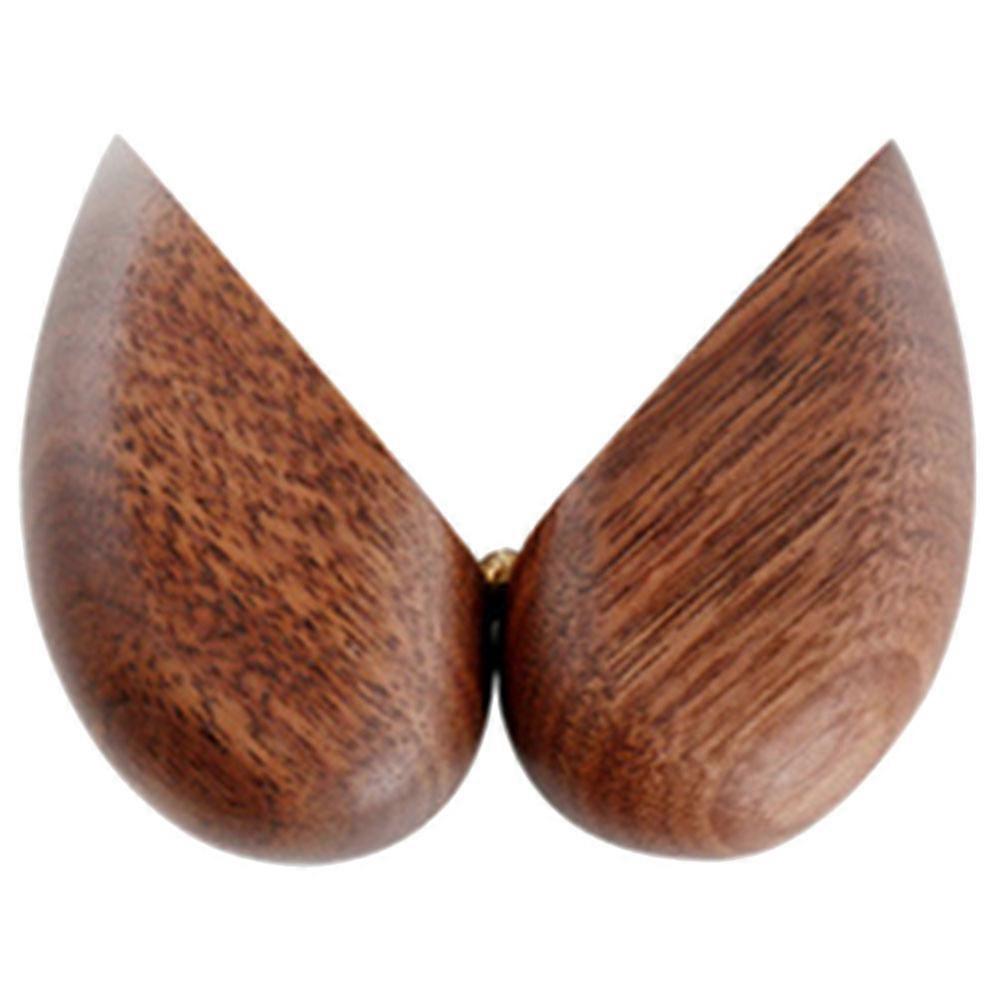 Light Brown Heart Shaped Ring Box for Engagement 5Pcs Ring Holder
