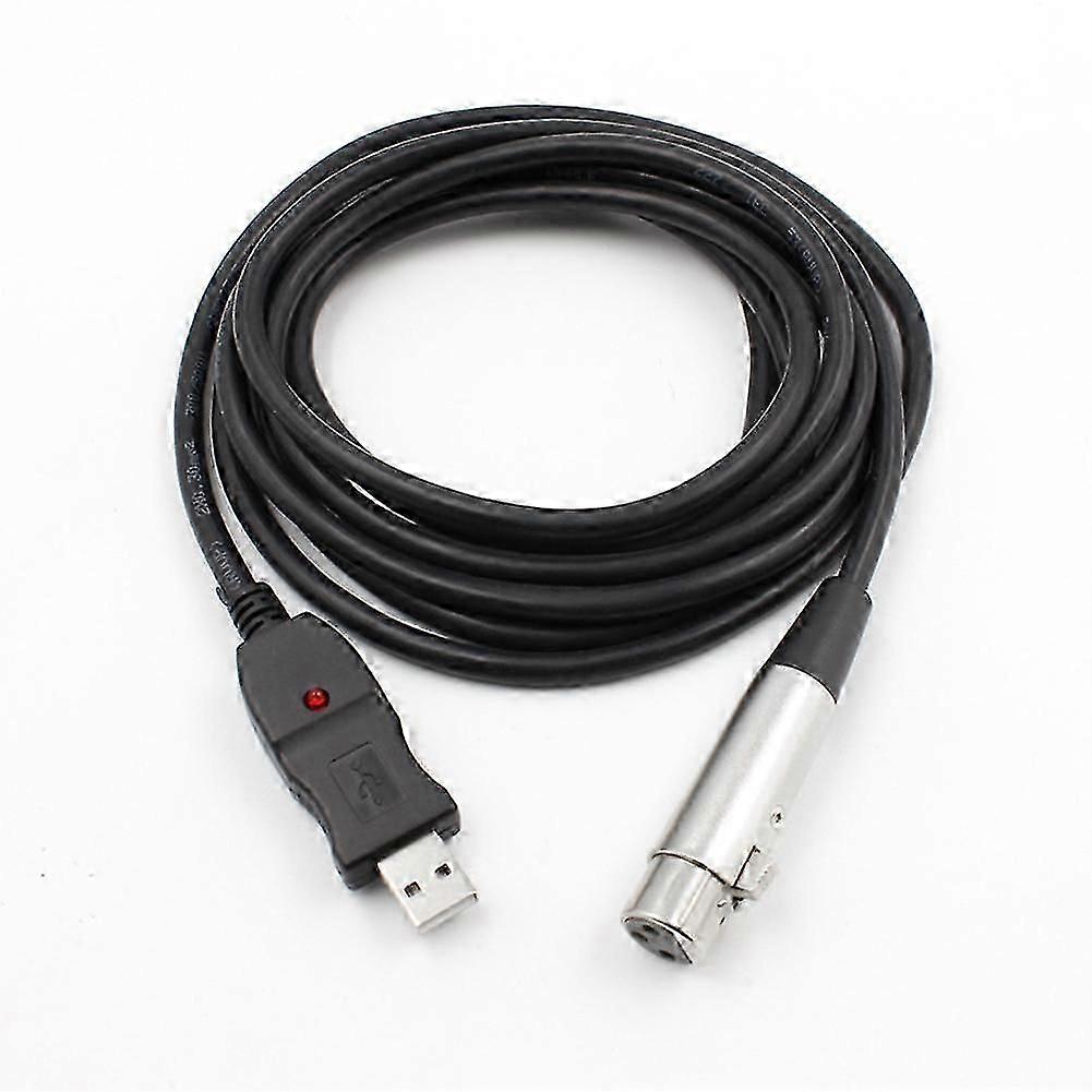 USB ذكر إلى XLR أنثى ميكروفون USB MIC رابط كابل جديد