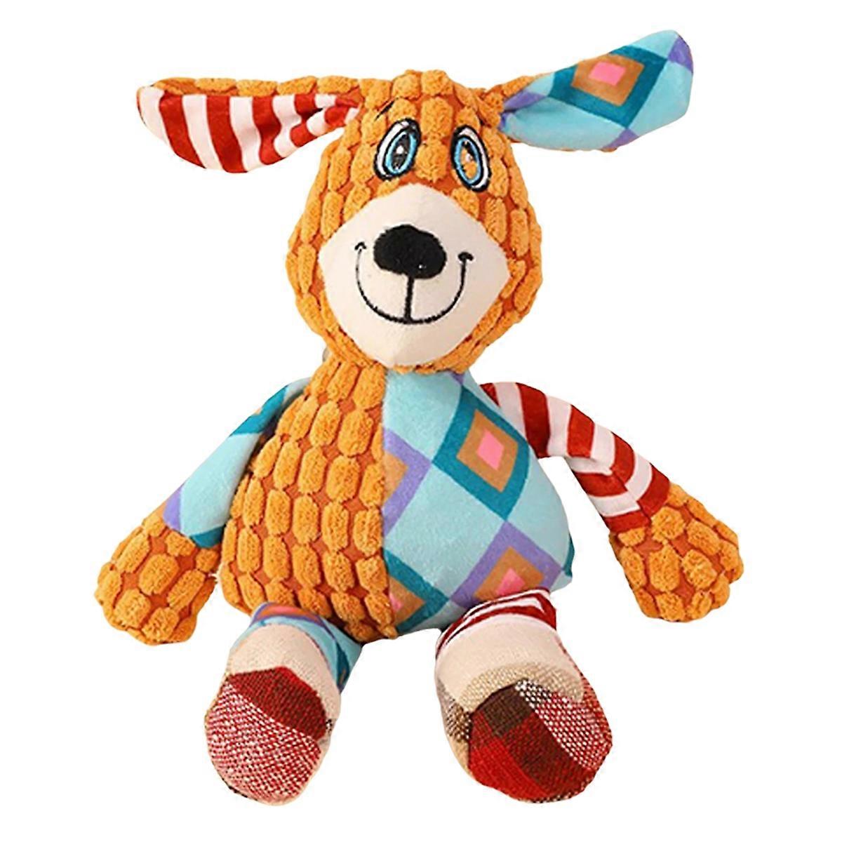 Plush Dog Toy Animal Shape Chew Squeaky Toy Dizzy Dog