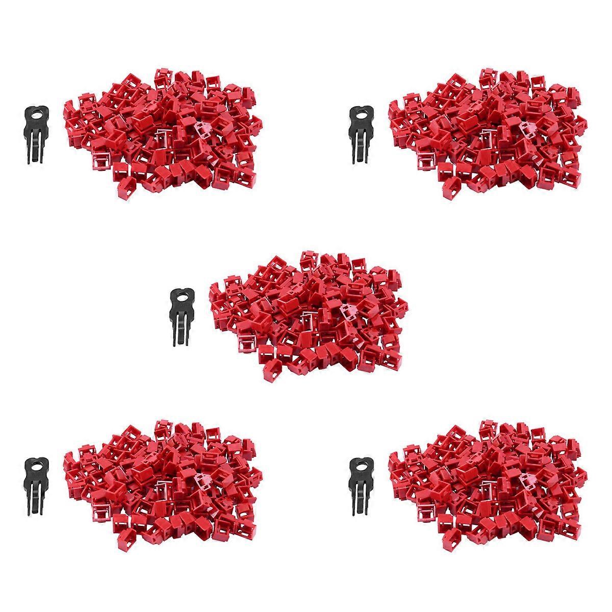 100Pcs RJ45 Port Ethernet LAN Hub Anti Dust Cover Plug Cap Blockout Protector with Proprietary Lock