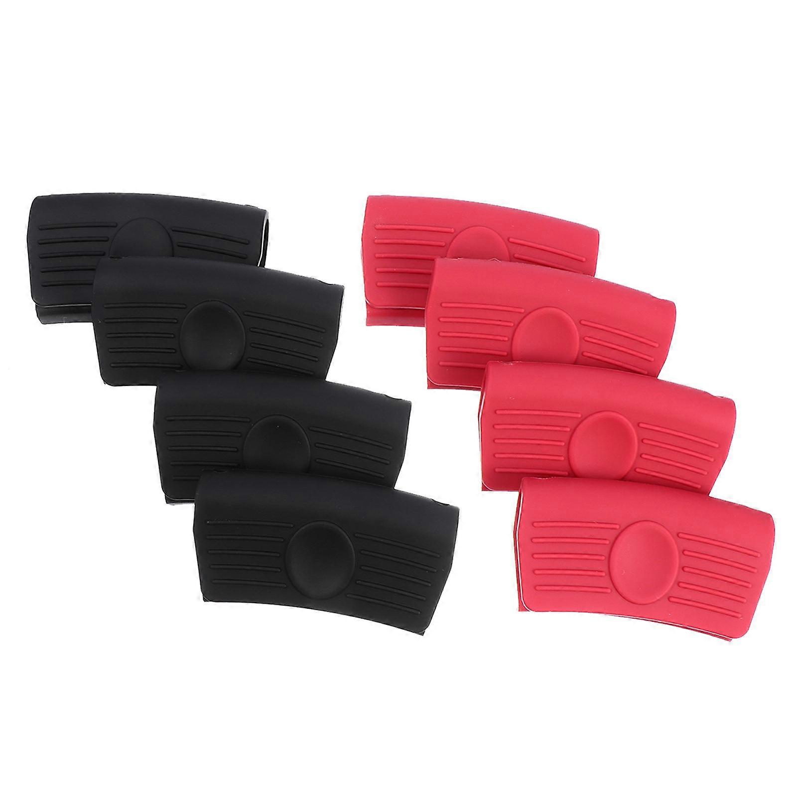 Hot Pot Handle Sleeve Silicone Assist Handle for Pot 4Pair Heat Protection