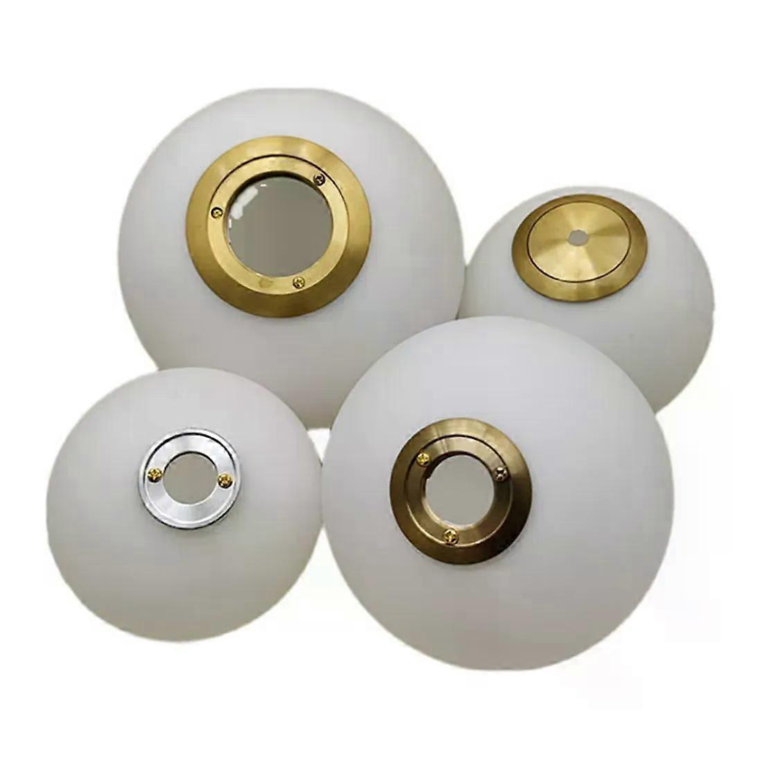 Matte White Globe Glass Shade Replacement with Thread Metal for Magic Bean Lamp Cover D10cm D15cm D18cm D20cm DIY Lampshade