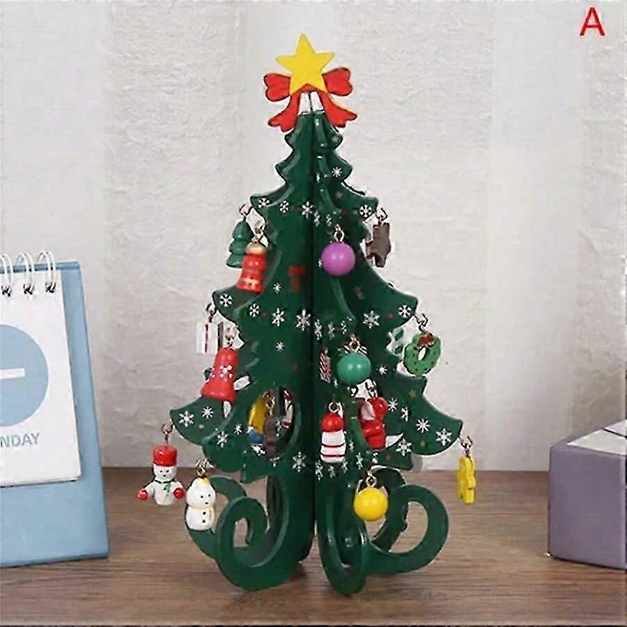 1set, Advent Calendars 2024 with a Wooden Christmas Tree and 24 Ornaments,Countdown to 24 days,hang a pendant every day