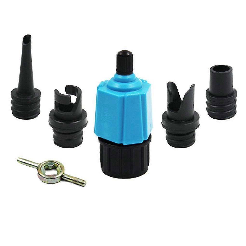 Pump Adapter Practical Widely Applicable Air Valve Adapters Convertor Blue