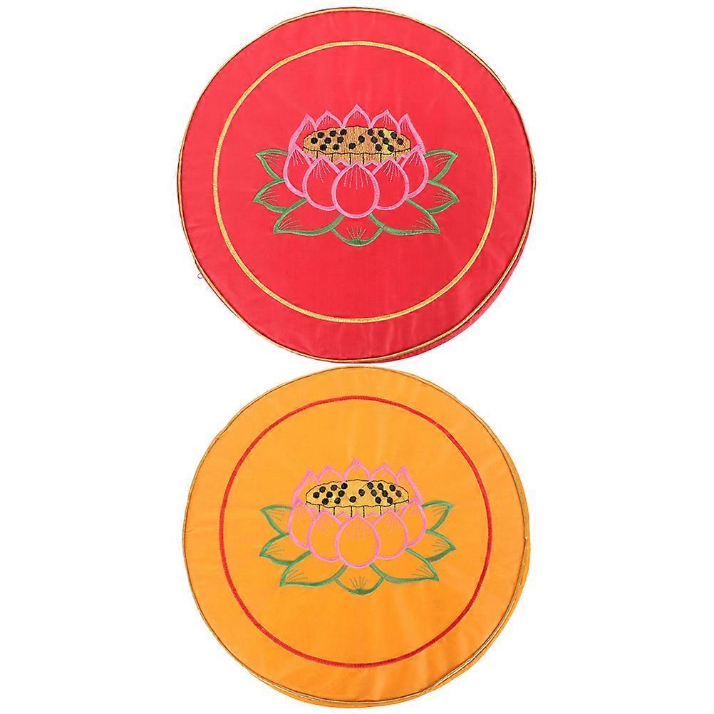 Assorted Color Round Worship Cushions For Indoor Use 6 Pcs Meditation And Prayer Mat