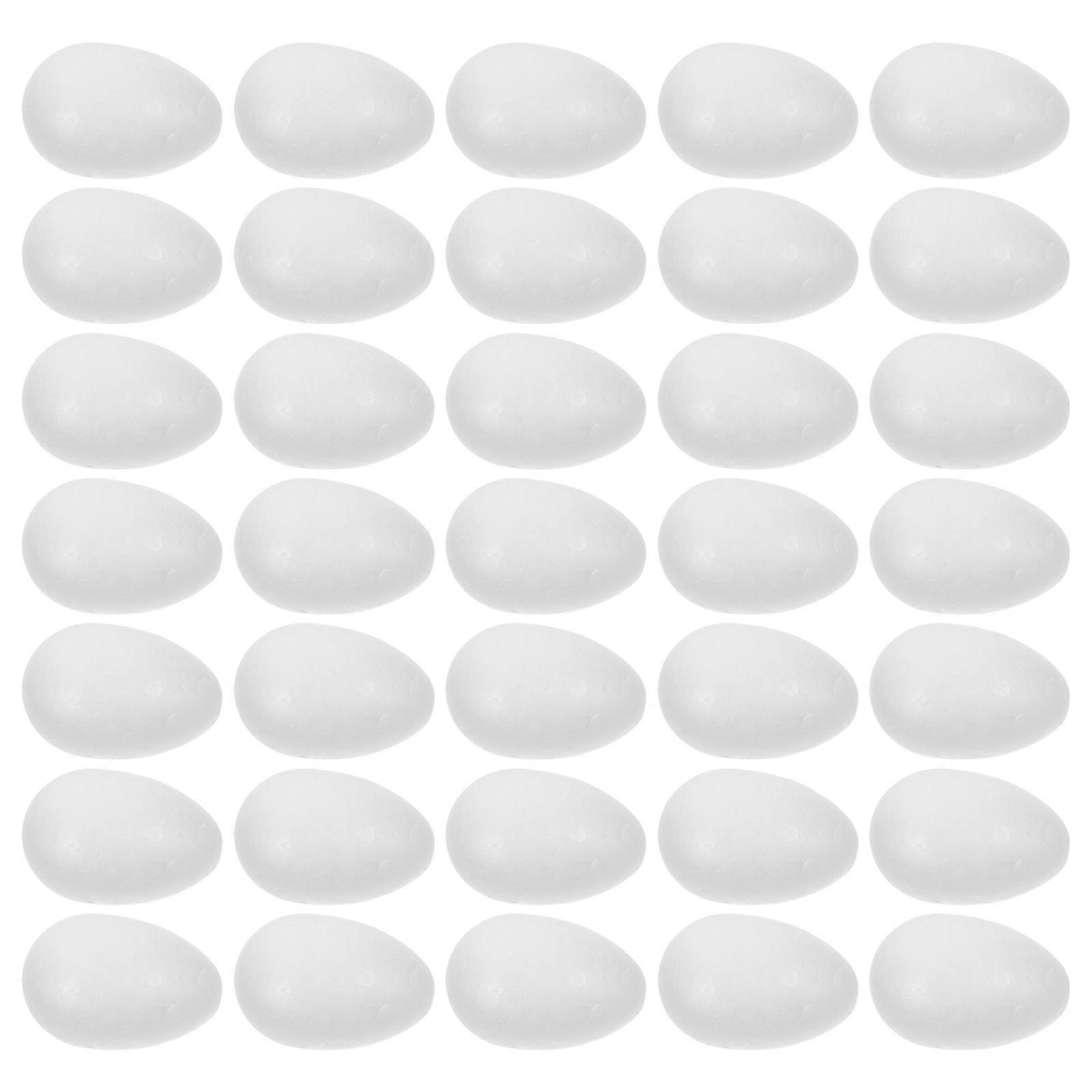 Foam Eggs For Easter Decorating 100 Pcs White Egg-shaped Craft Materials Ideal For DIY Projects And Holiday Ornaments
