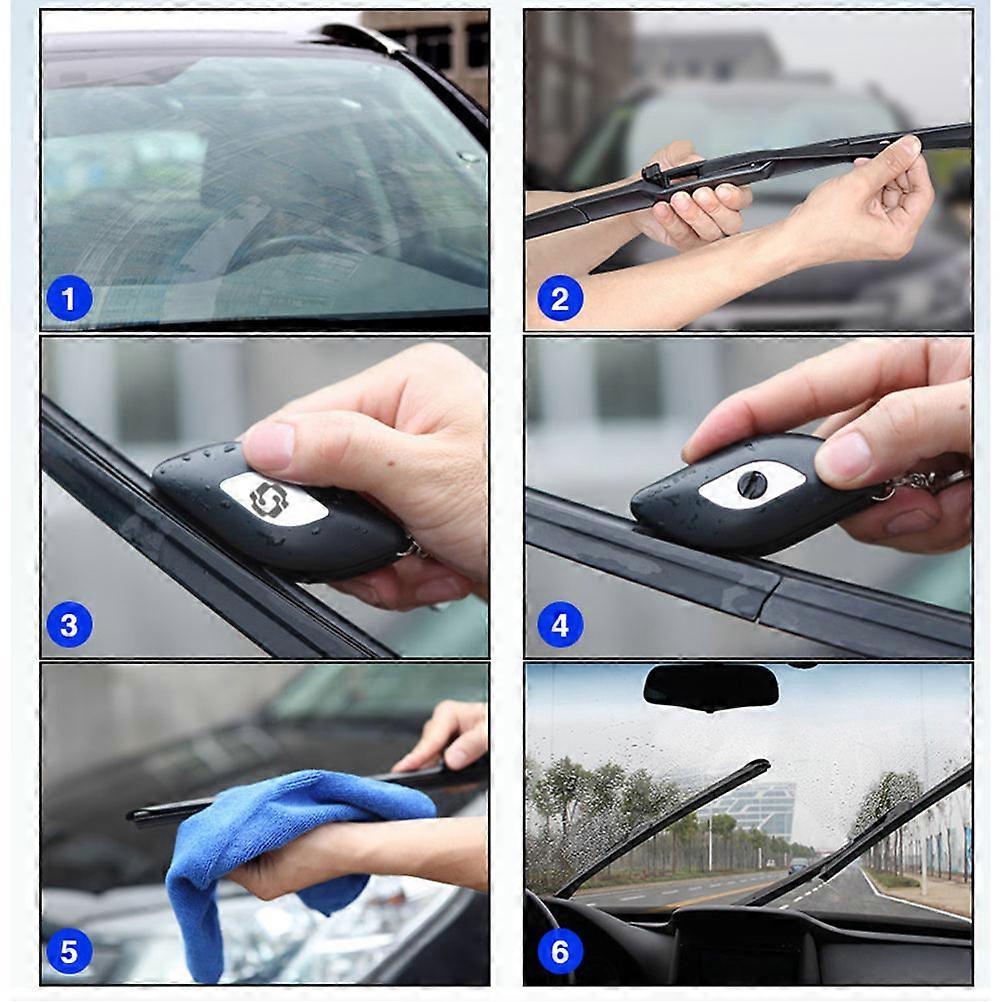 2Pcs Windshield Wiper Restoration Tool For Car Maintenance Ergonomic Design Golden Color Efficient Repair