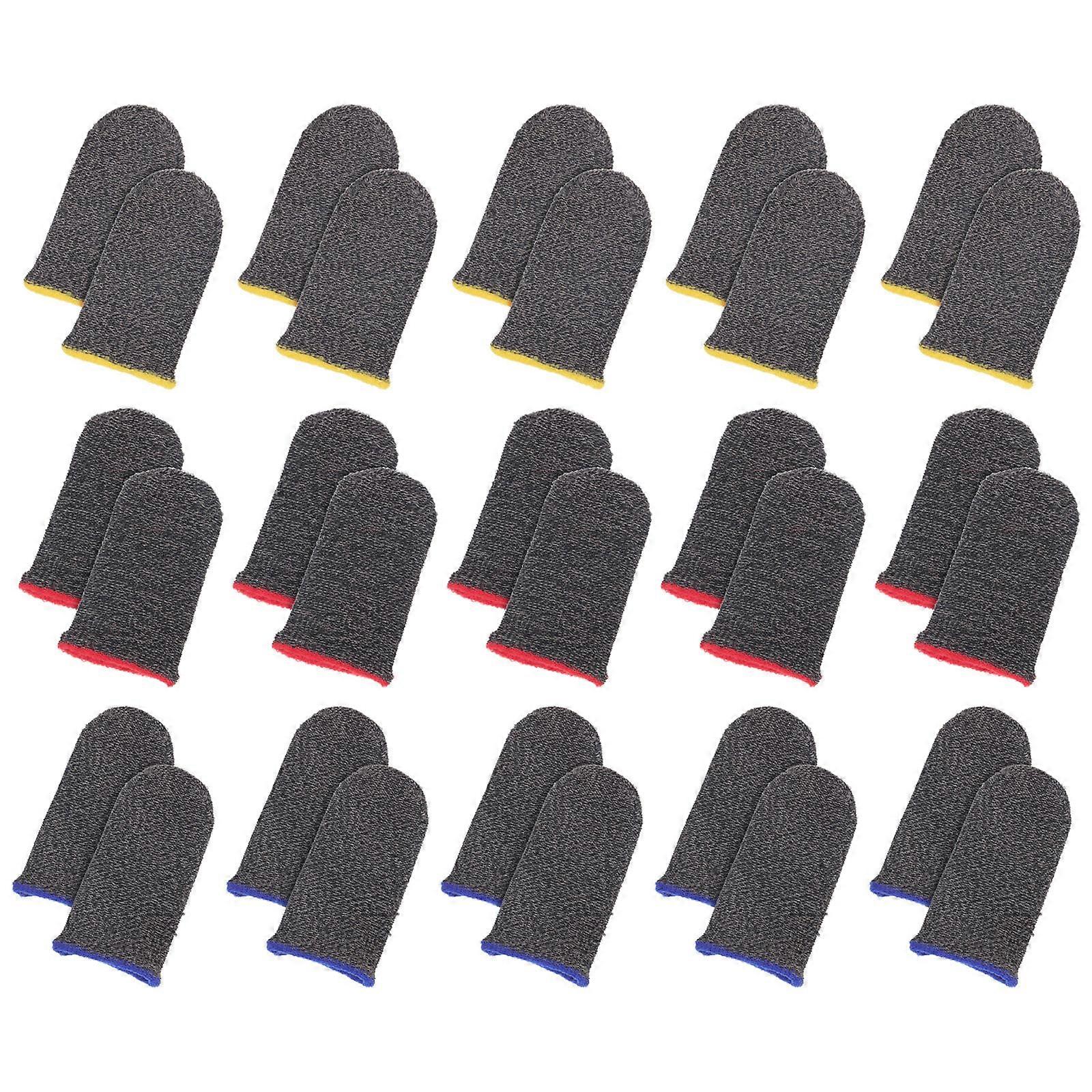 Gaming Finger Cover 60 Pcs Practical Finger Sleeves Ideal For Mobile Devices Friction Reduction Sweat Absorption For Indoor Use