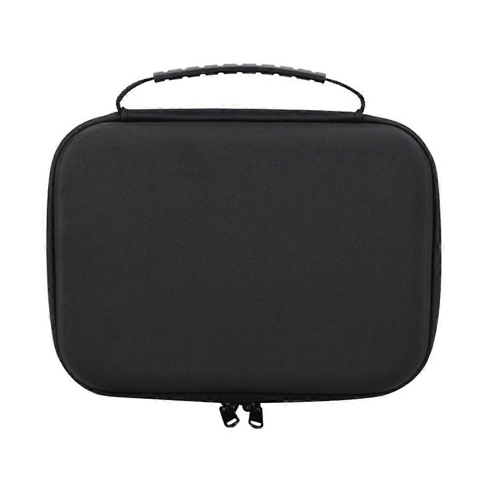 Cable Organizer Bag 2Pcs Electronic Accessories Storage For Chargers Daily Use Black Rectangular Hard Material Shell