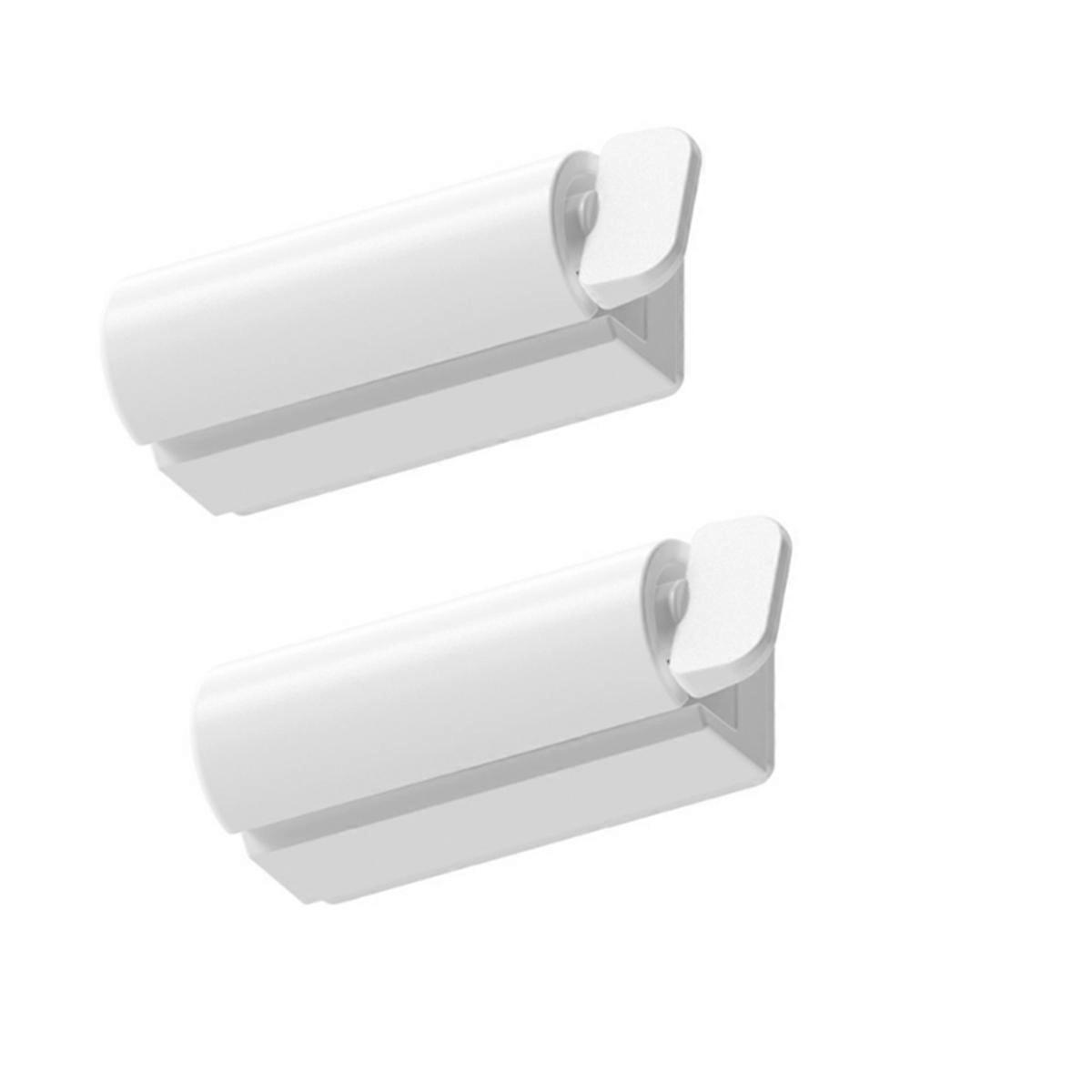 Tooth Brush Holder Bathroom Accessories Wall Toothpaste Squeezer Magnetic Lazy Squeeze Toothpaste Clip 2pcs
