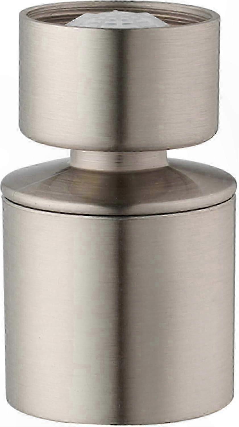 Water-Efficient Kitchen Faucet with Dual Spray and Swivel Head in Brushed Nickel Finish