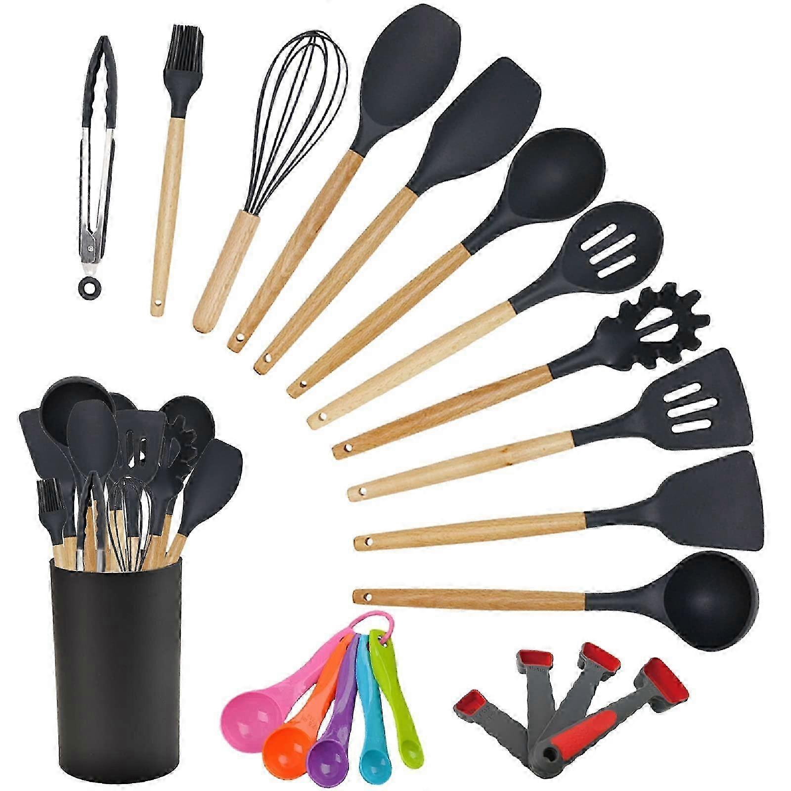 2026 Silicone Kitchen Utensil Set 21-Piece with Nonstick Tools