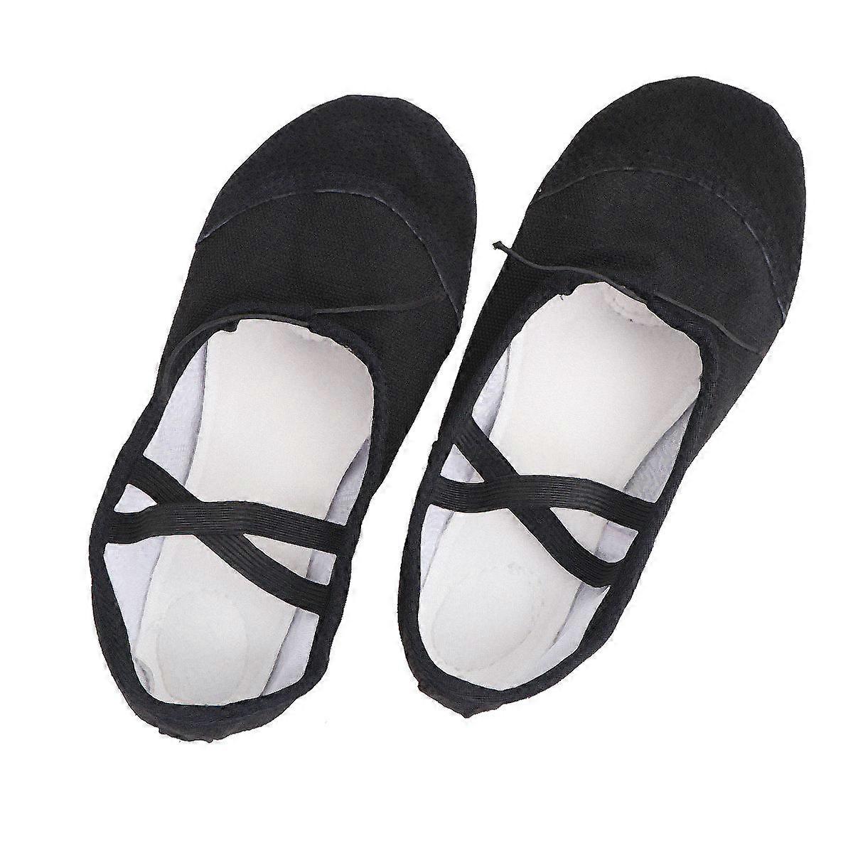 Sorte balletsko skridsikre dansesko til dans 1 par