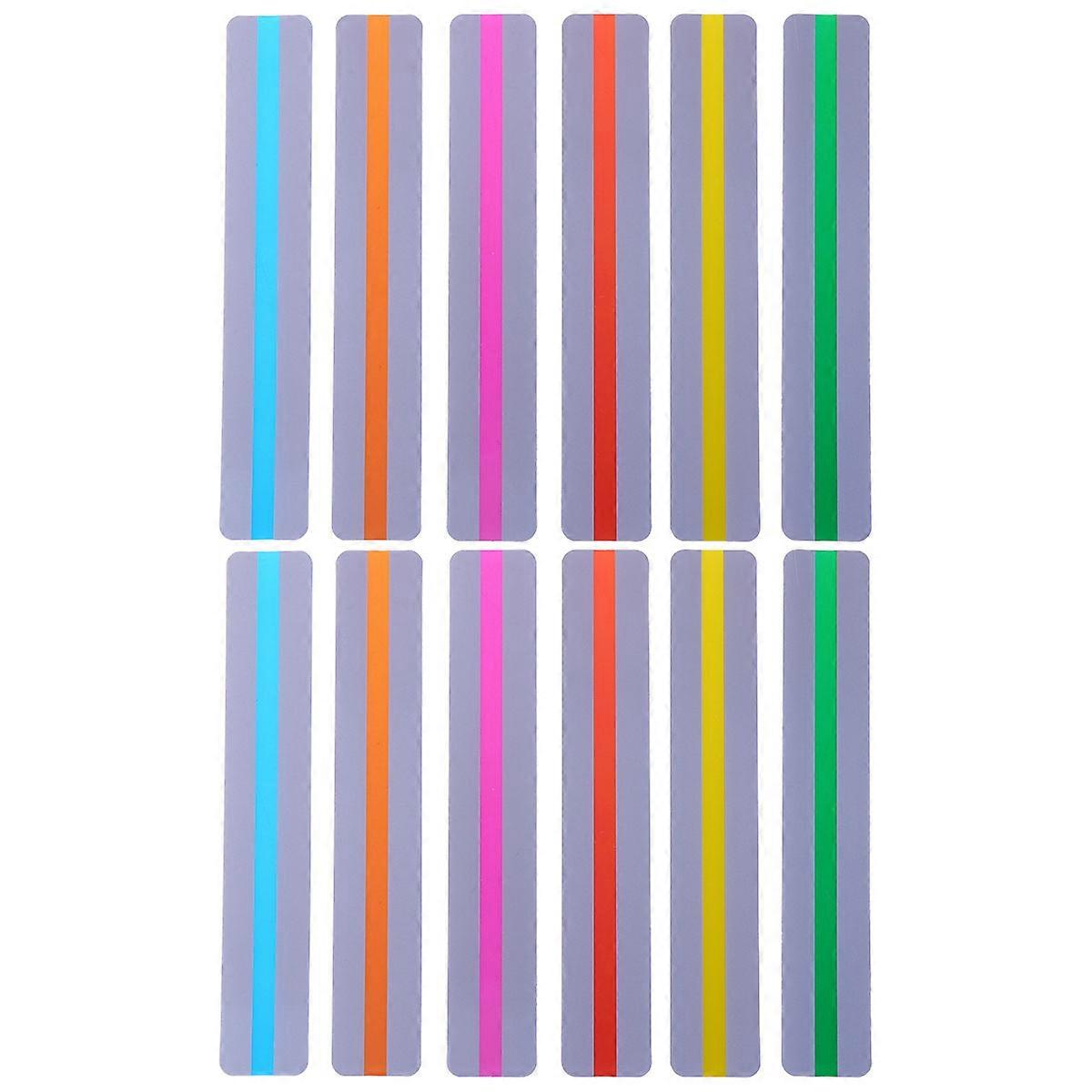 Bookmark for Decor PVC Creative Transparent Bookmarks 24Pcs