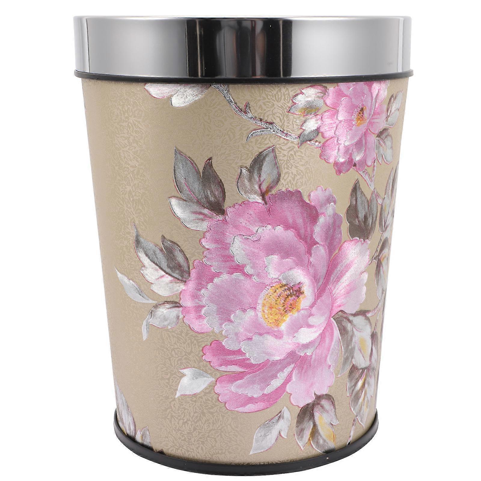 Household Waste Bucket 2Pcs Fashionable Trash Collection Container With Environmental Protection Features Suitable For Home Office 10X15.7X7.9In