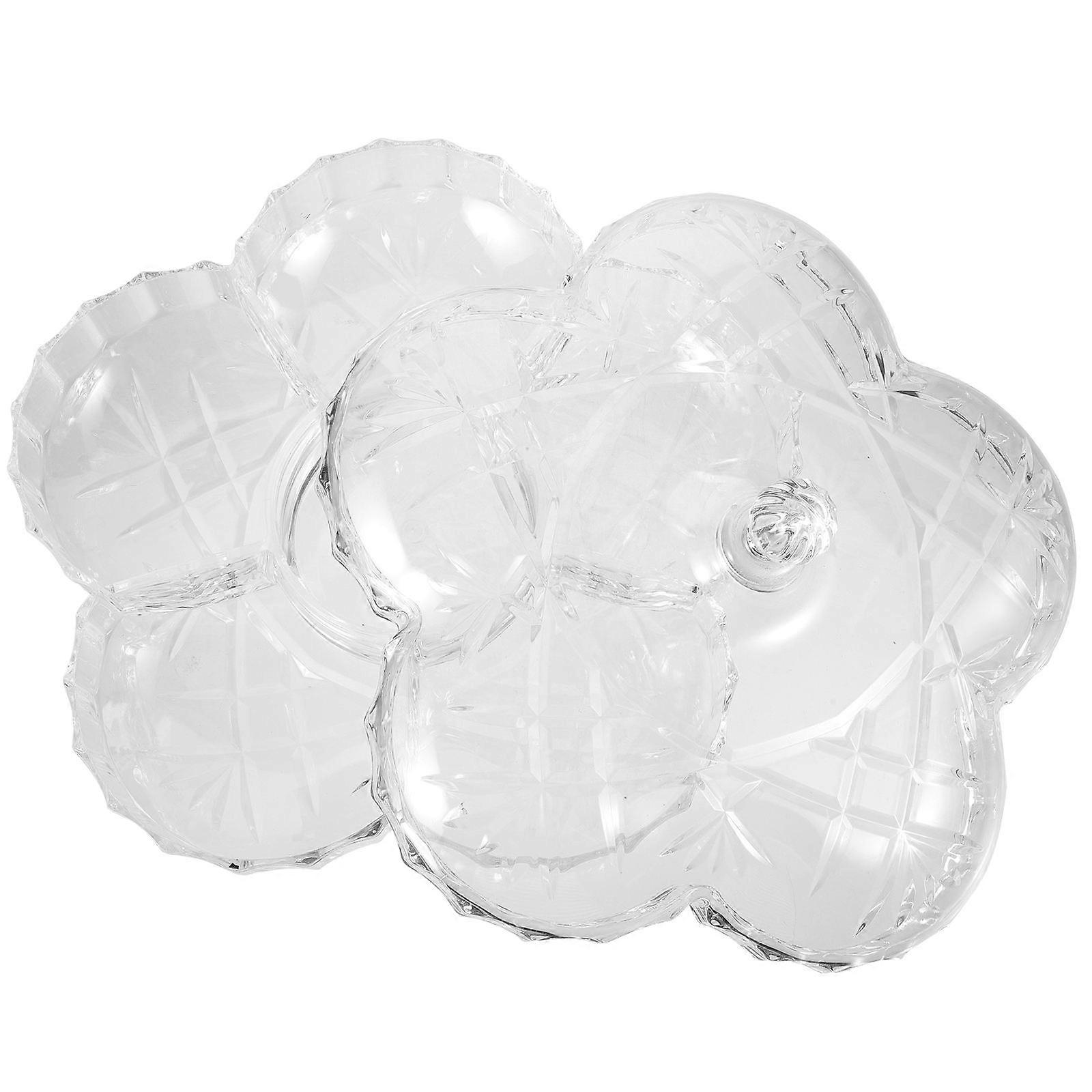 Kitchen Fruit Bowl Flower Shape Moisture Proof 30X30X14CM 1Pcs