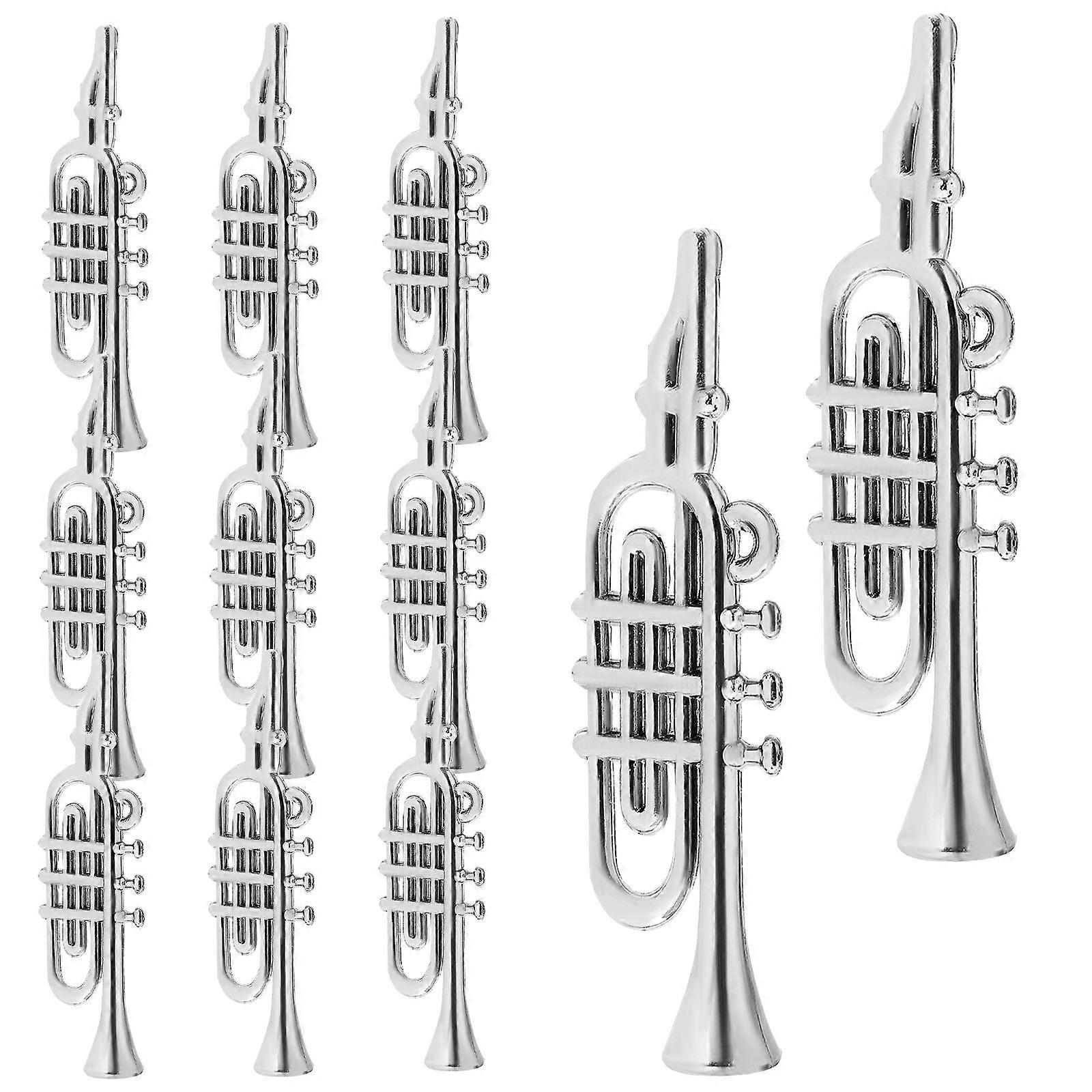 Mini Plastic Musical Instrument for Christmas Tree DIY Craft 60Pcs Set