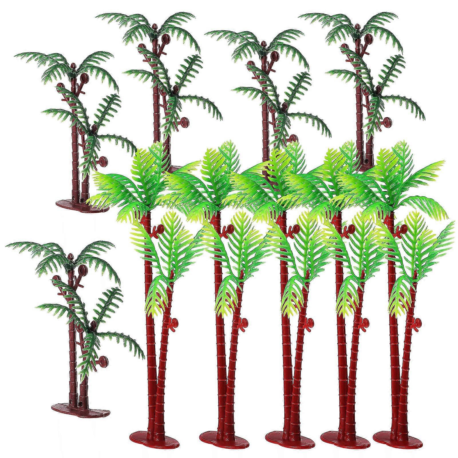 Palm Tree Centerpieces Tables 10Pcs Unique Artificial Decorations For Creating Lively Indoor Environments
