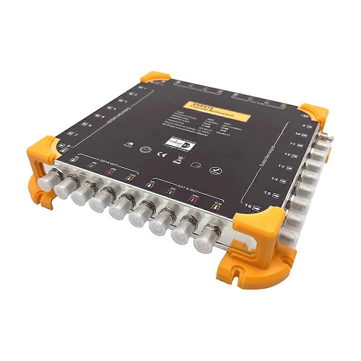 9-Input 16-Output Satellite Multi-Switch Digital Satellite Receiver Diseqc 2.0 9-Input Cascade Switch 4.0dB 950-2150MHz