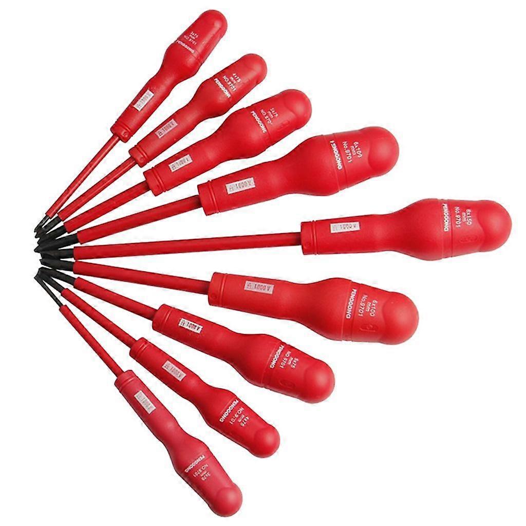 9Pieces Insulated Screwdriver Set Electrician Magnetic Precision Hand Tools