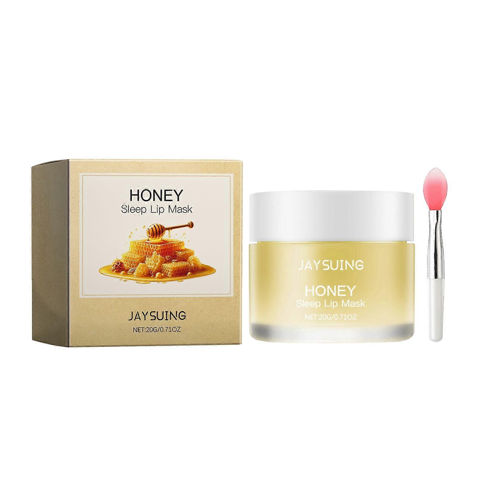 Jaysuing Honey Lip Mask, Gently Repair And Moisturize Sleeping Lips At Night