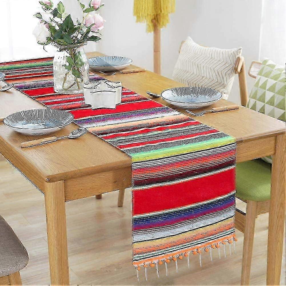 Mexican Table Runner Upgraded Serape Table Runner