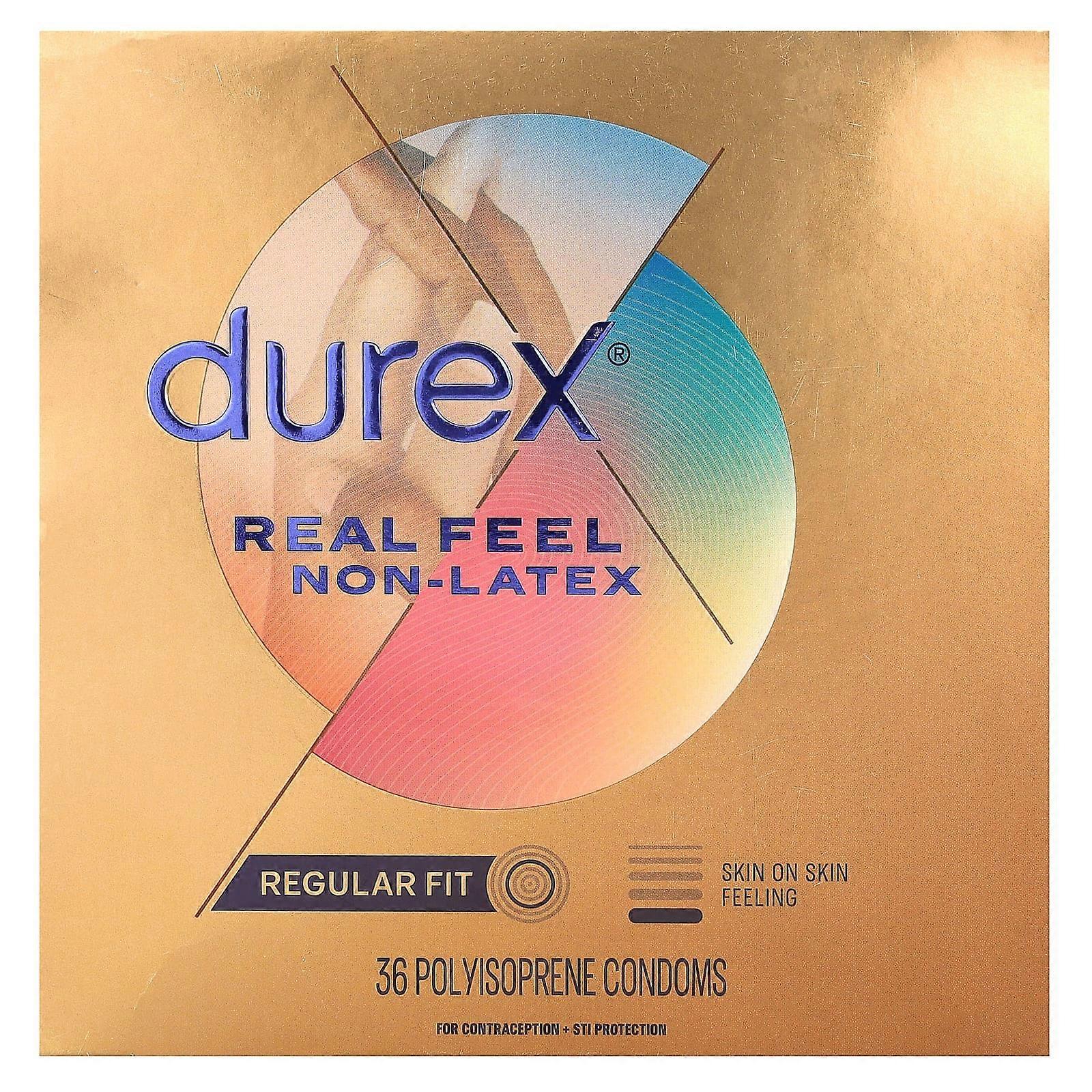 Real Feel Non-Latex, Regular Fit, 36 Polyisoprene Condoms