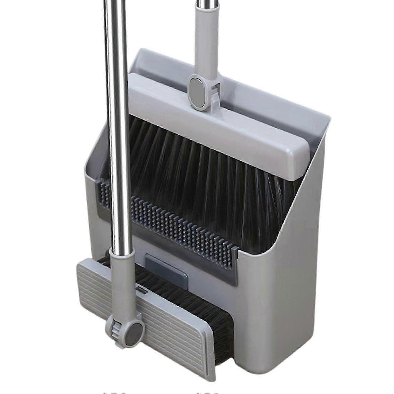 Magic Folding Brooms & Dustpan Set For Home Cleaning Brush To Sweep Floor Wiper Toliet Garbage Broom