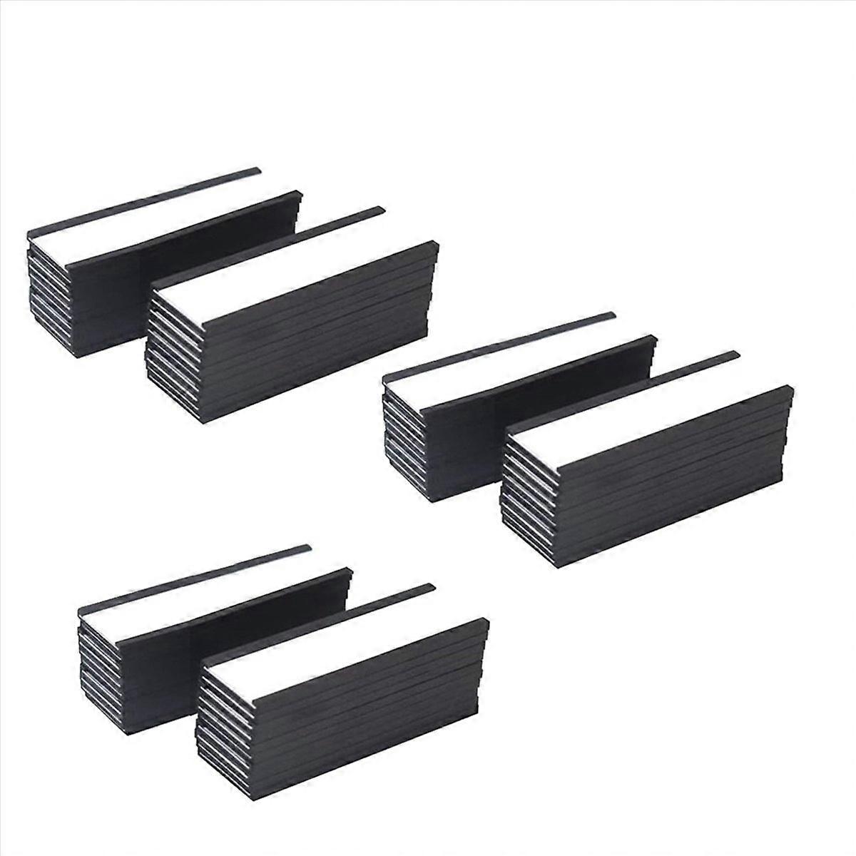 Magnetic Label Holder 4X1.57Inch 20 Packs C Channel White Paper Cards