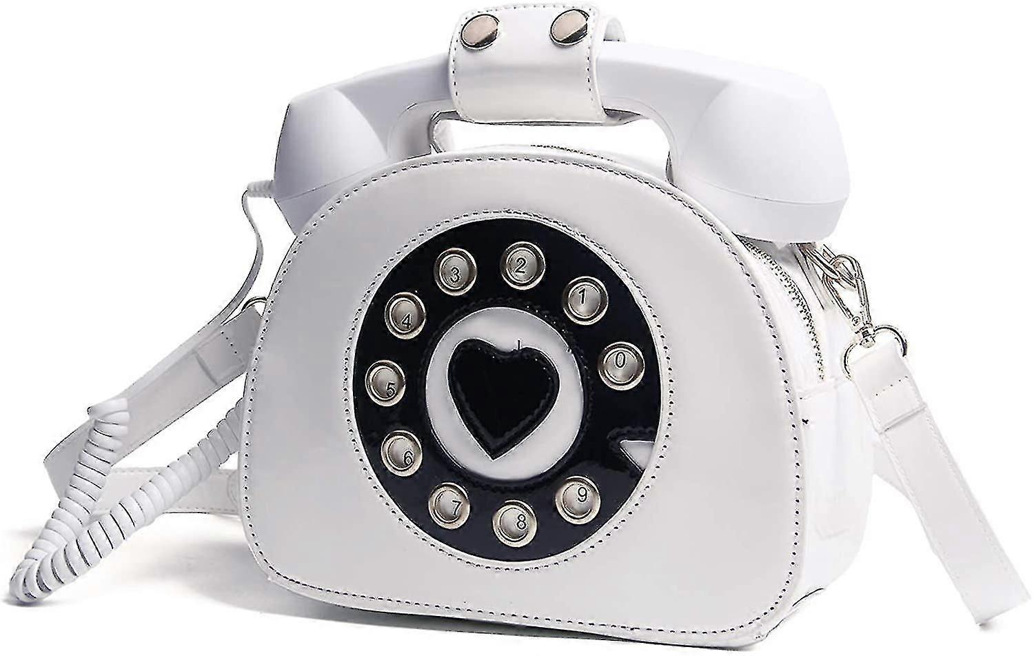 Ρετρό Y2k τσάντα ώμου τηλέφωνο διαμορφωμένο τσάντα ρετρό επάνω λαβή τσάντα