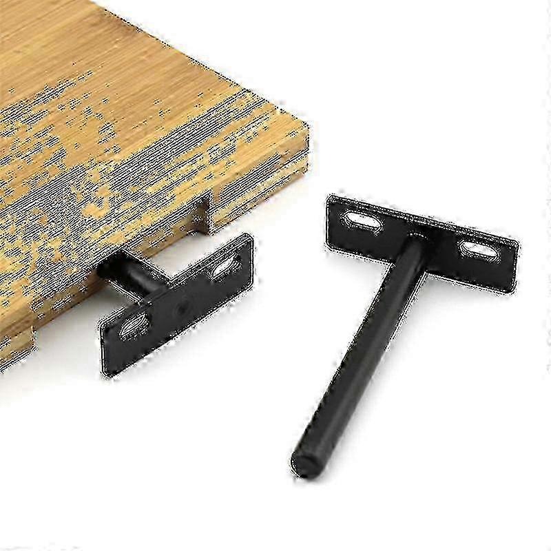 4pcs Floating Shelf Bracket, Metal Invisible Shelf Bracket, Heavy Duty Hidden Shelf Bracket, Invisible Wood Shelf Bracket