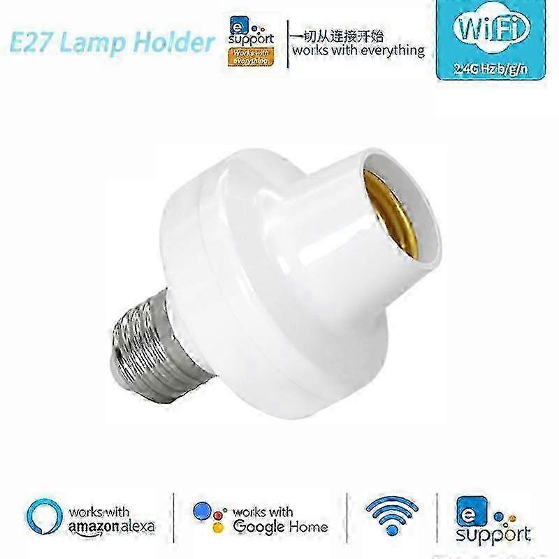 Tuya/Ewelink WiFi E27 Lamp Holder Base APP Remote Control Smart Home Light Bulbs
