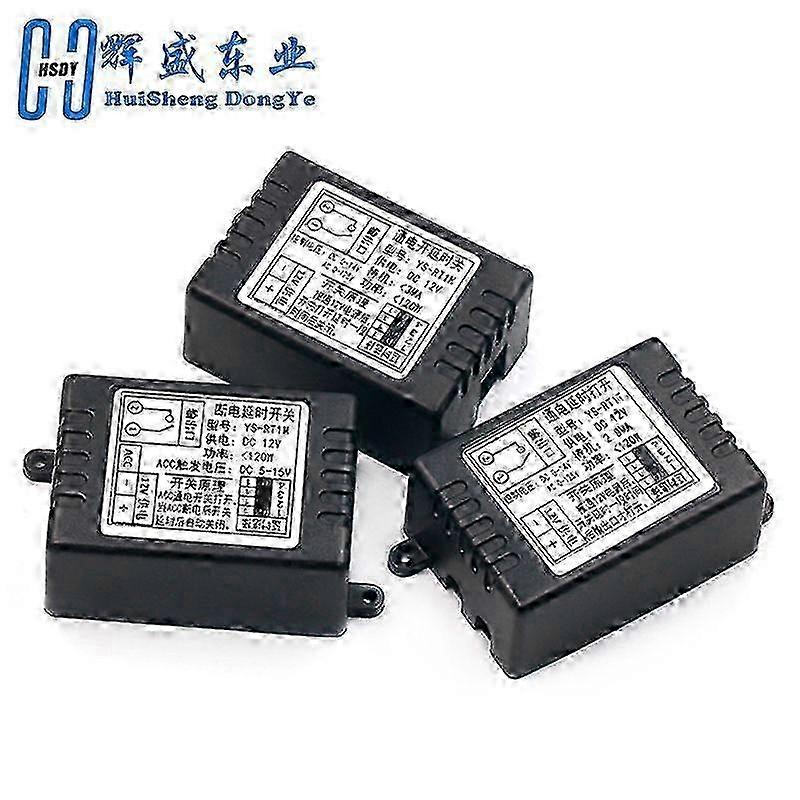 GaiBoSi 12V time delay relay Module, turn-on delay switch module, car modification, single-chip control time period optional