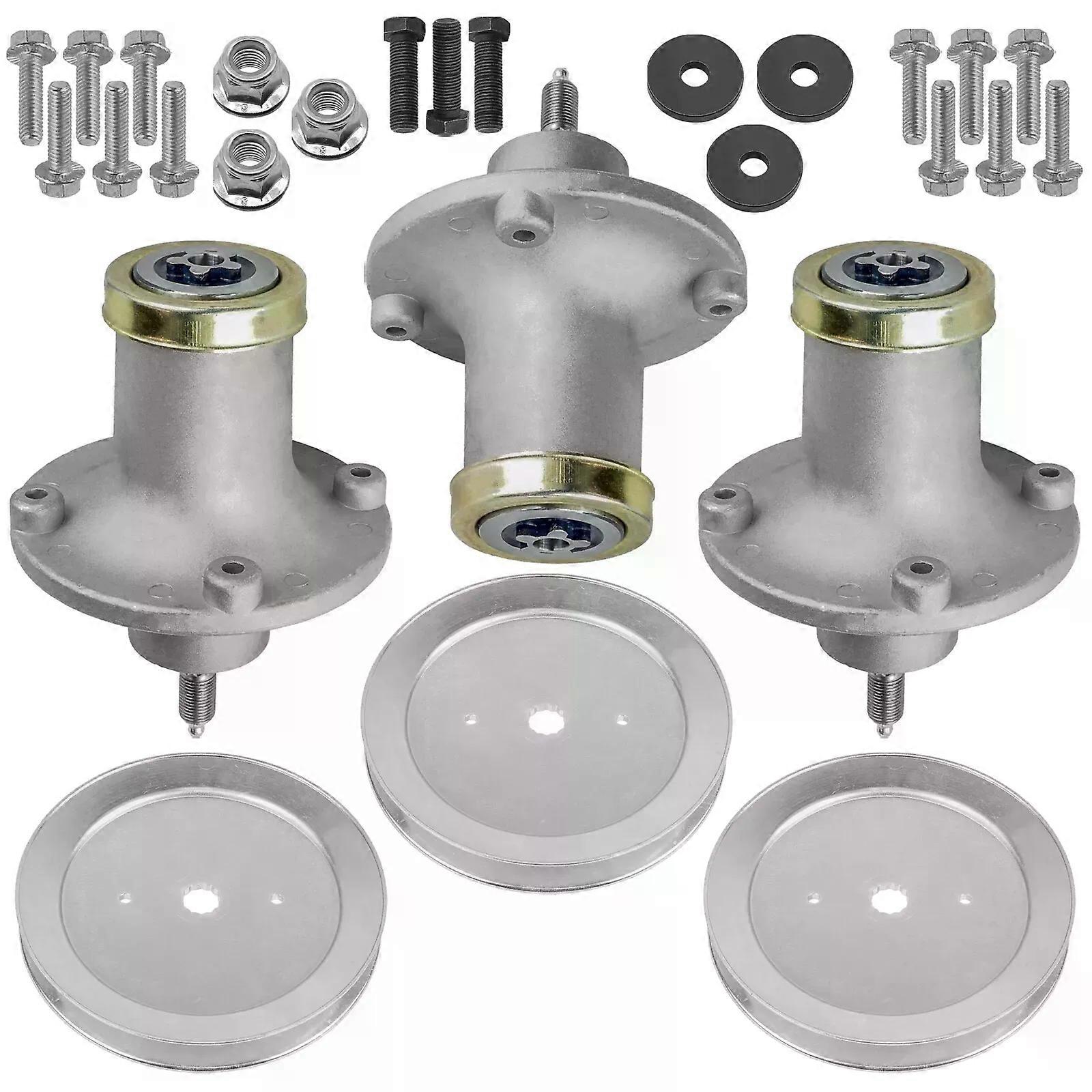 3 Spindle Assembly with Pulley fits RedMax RZT61X / RedMax CZT61 Zero Turn Mower NO.17106