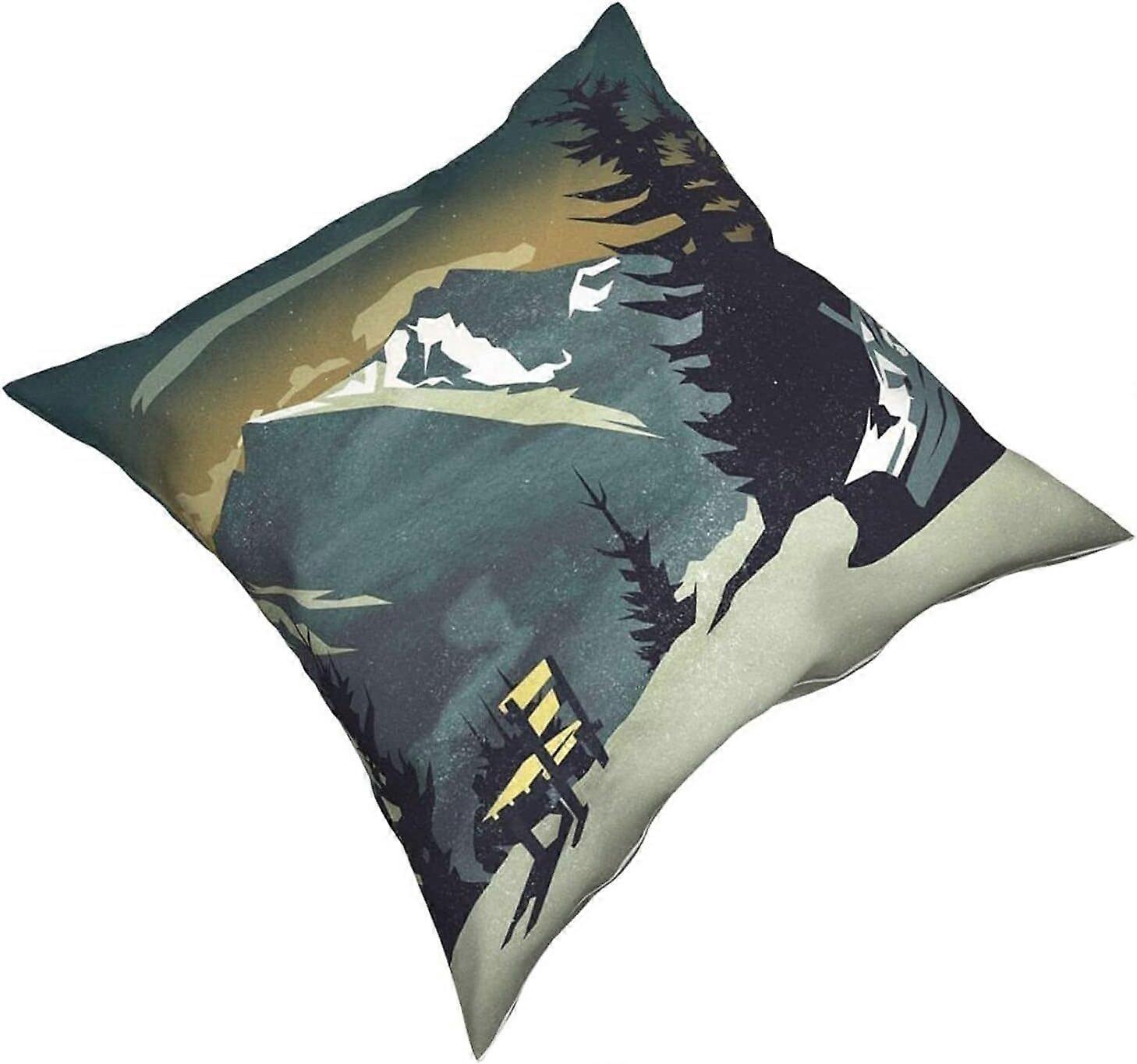 v1089一時停止タペストリー枕カバーファッションスクエア枕カバークッションカバー装飾スロー枕カバー18 X 18インチ45 X 45 cm -TB1089 ij1089